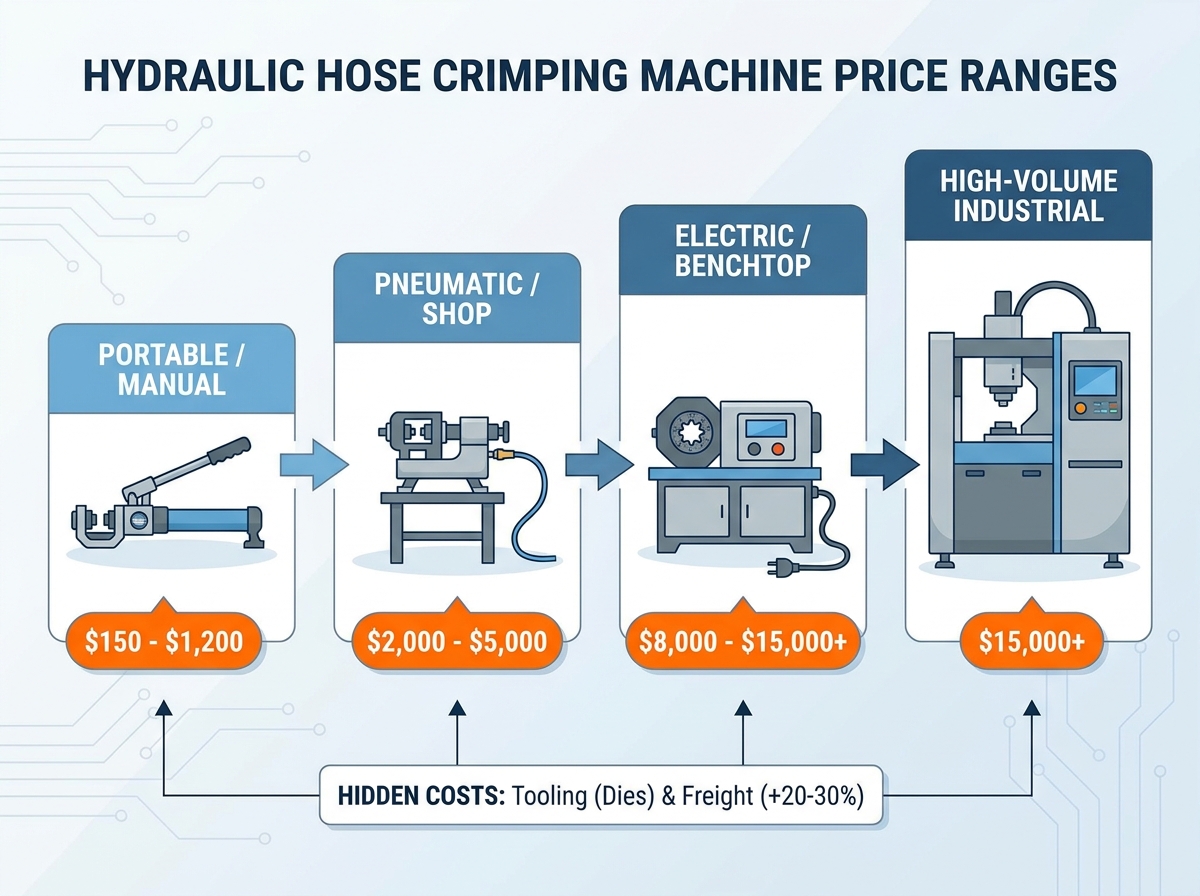 hydraulic hose crimping machine
