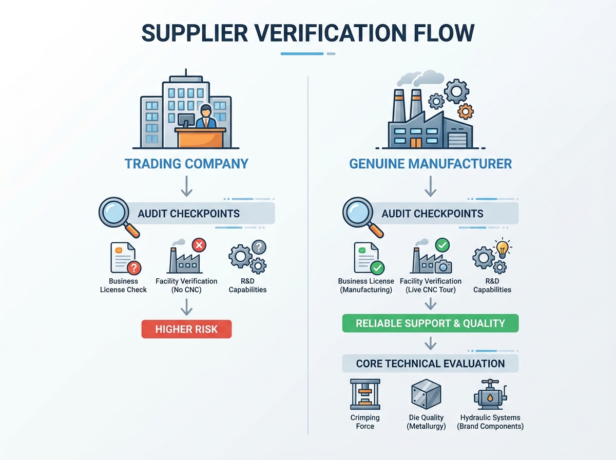 Evaluating a hose crimping machine supplier in China