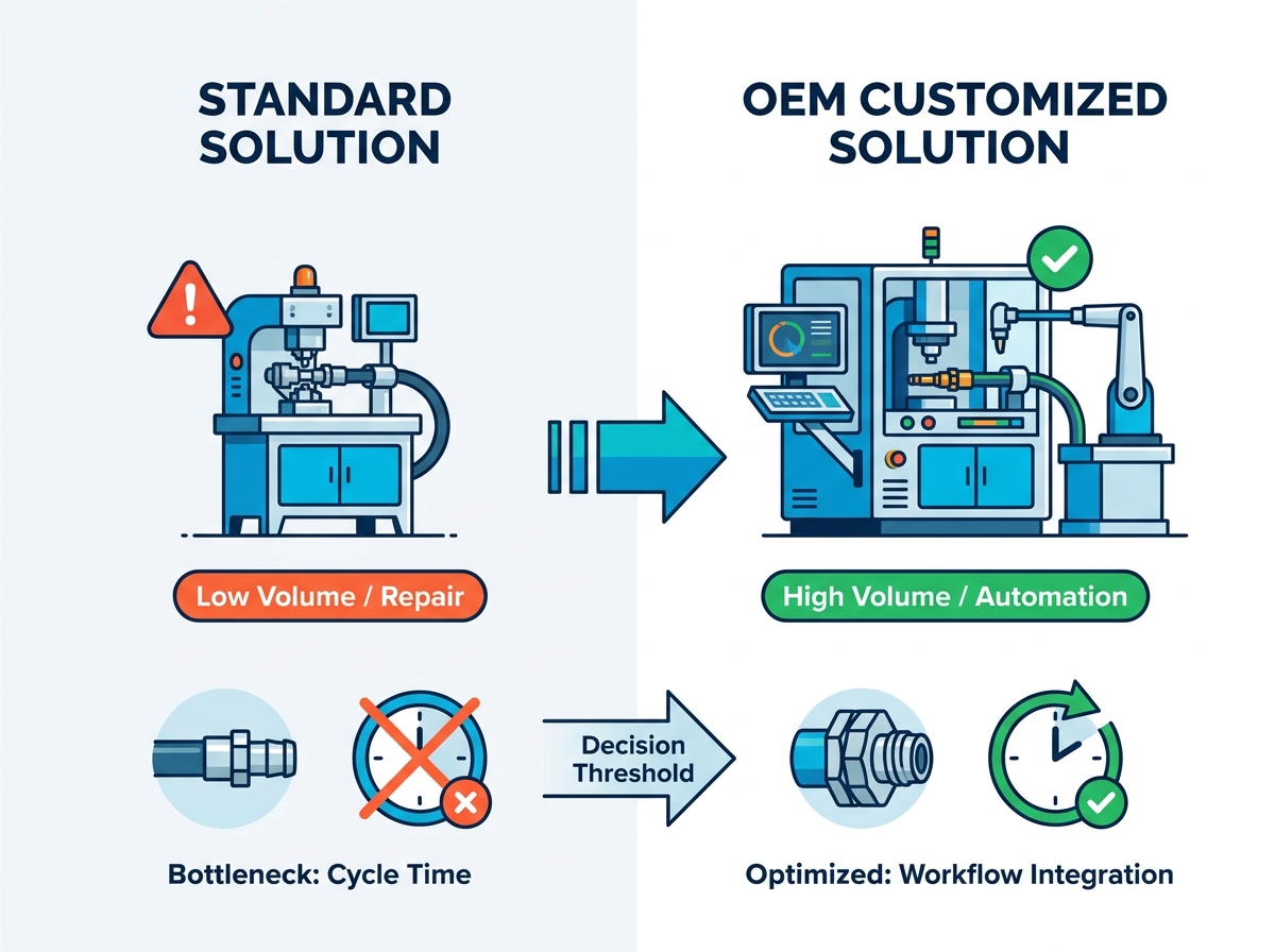 OEM Hose Crimping Machine Modification and Setup